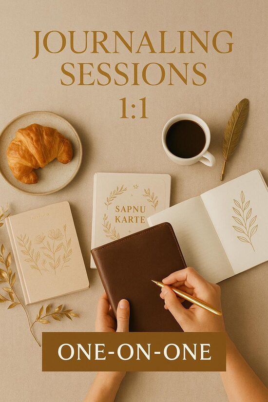 Individuālā 1:1 sesija, lai atklātu savu journaling ceļu